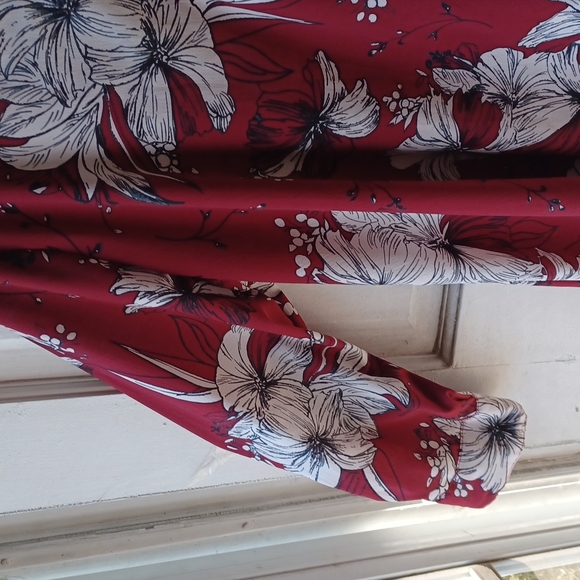 Rosedale Red Floral Longsleeve Dress size 4X - Picture 7 of 12